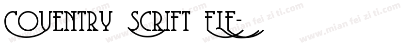 Coventry Scrift FLF字体转换